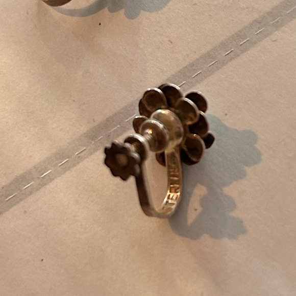 Vintage Sterling silver earrings - Picture 7 of 8